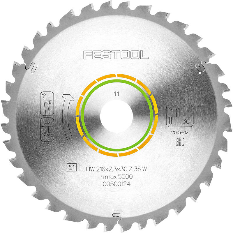 Festool cirkelzaagblad universeel 216x30x2,3mm 36T