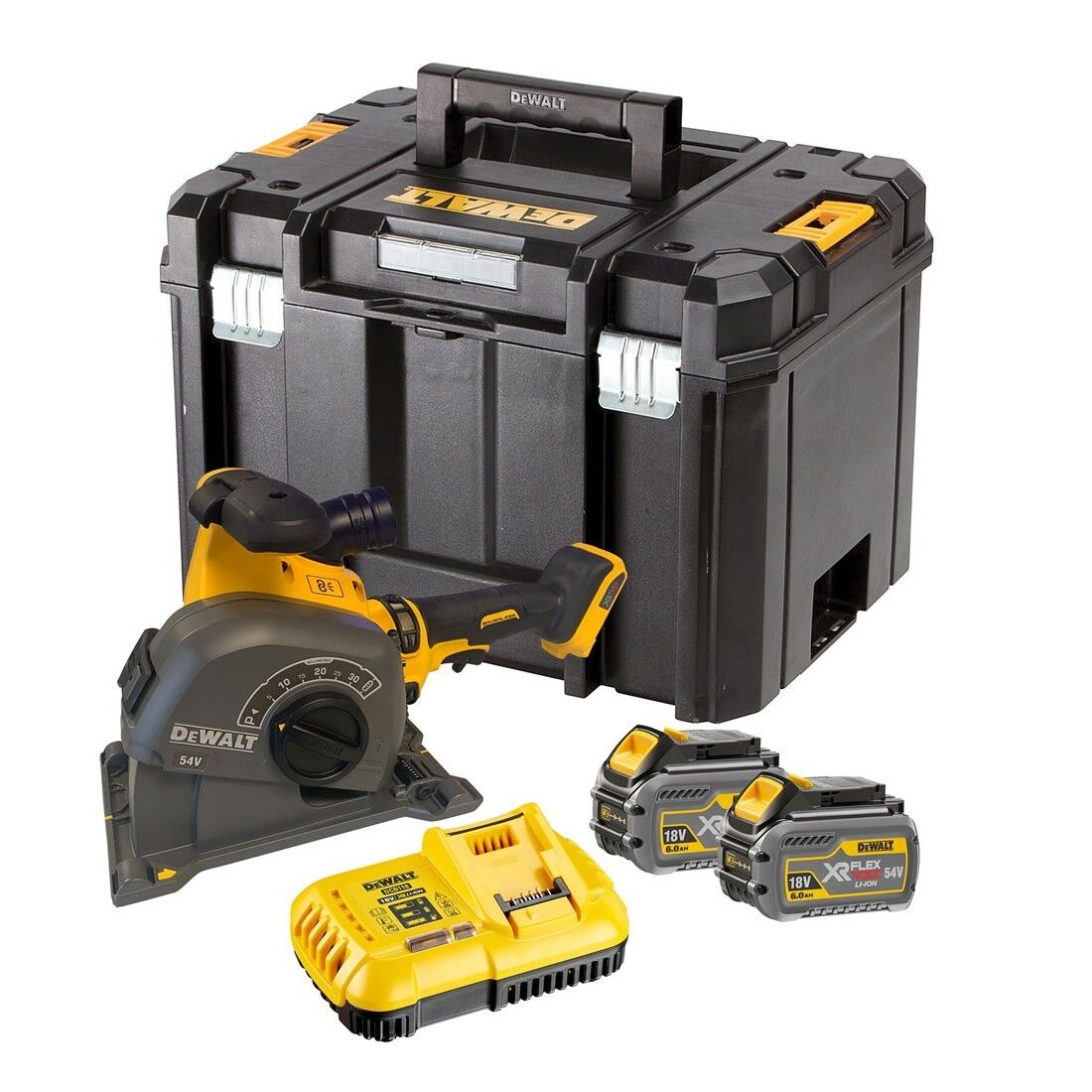 DeWalt DCG200T2 Sleuvenfrees Flexvolt 54 Volt 6.0 AH Li-ion 0-32 mm