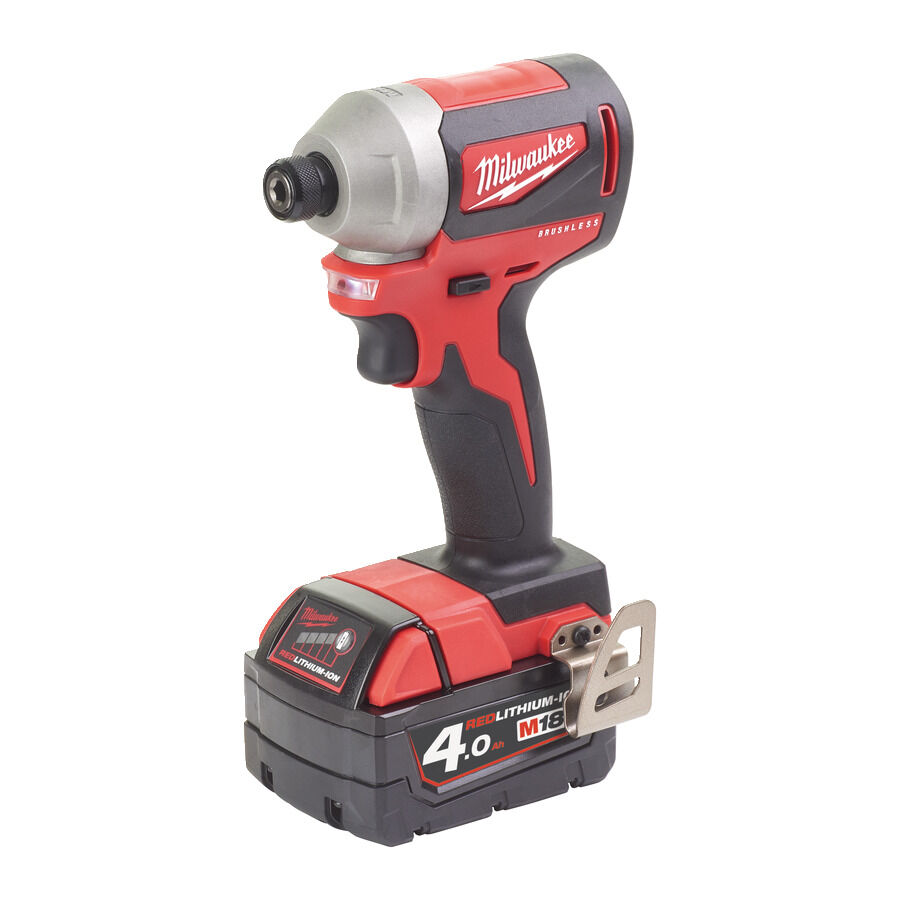 Milwaukee M18 CBLID-402C Koolborstelloze 1/4"Hex Compacte Slagschroevendraaier 18V 4.0Ah Li-Ion 4933464534