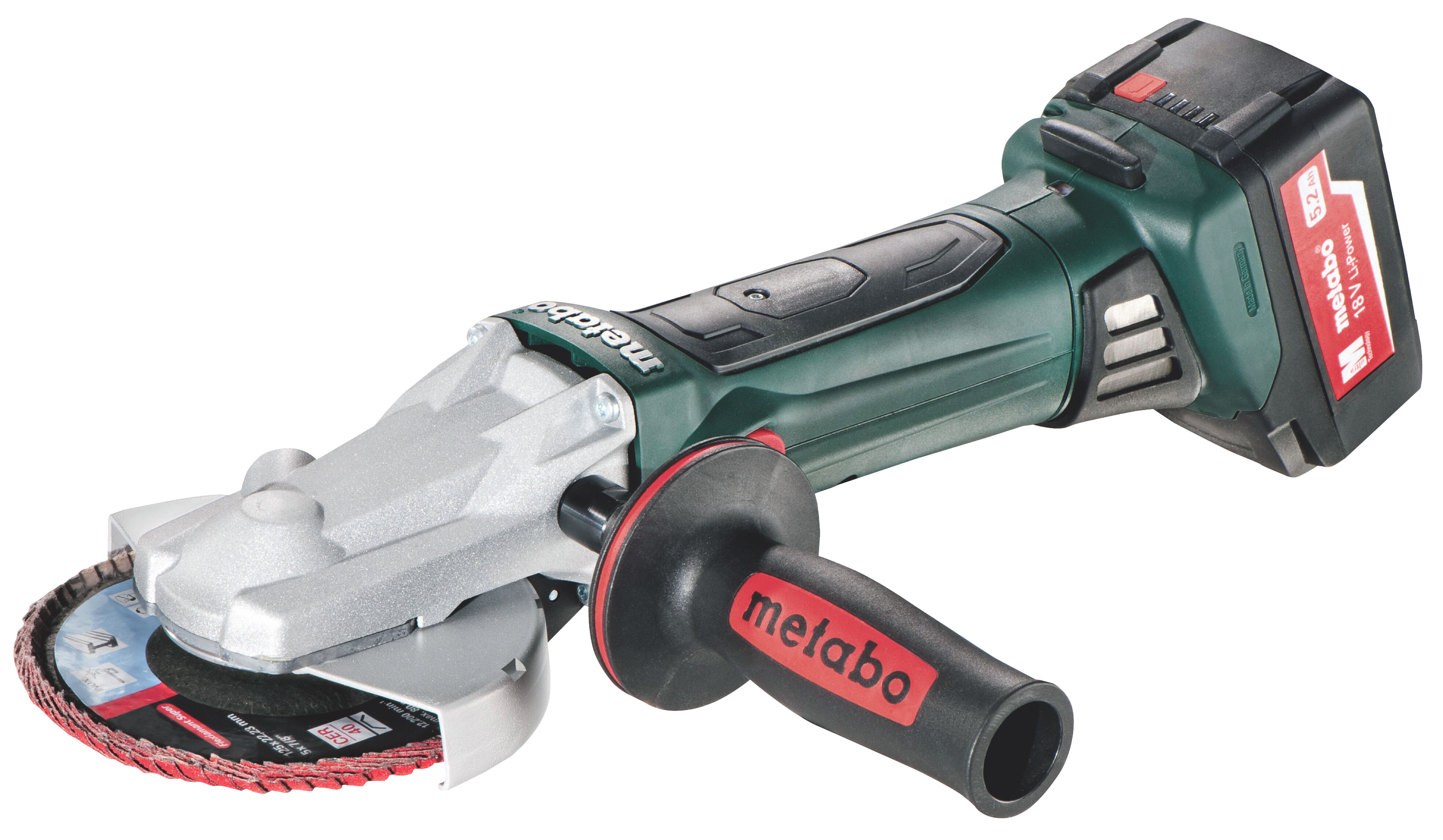 Metabo WF18LTX 125 Accu Platkop Slijper 18V 5,2Ah Li-Ion