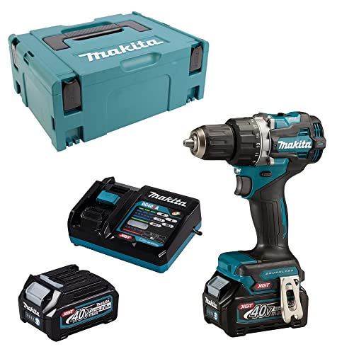 Makita DF002GA202 accuboormachine 40 V max. /2,0 Ah, 2 accu's + oplader in Makpac, petrol