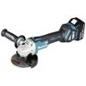 Makita DGA511RTJ Haakse accuslijper 125 mm Incl. 2 accus, Incl. lader, Incl. koffer 18 V 5 Ah