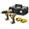 DeWALT DCK2060D2T 18V Li-Ion Accu Combiset (2x 2,0Ah Accu) In TSTAK