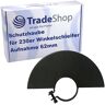 Trade-Shop beschermkap/beschermkap/metalen beschermkap met 62 mm opname voor 230 mm haakse slijper Flex