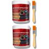 YOUZ Furnishk Rust Converter, 100/200/300g Water-Based Metal Rust Remover, Rust Converter for Metal, Anti Rust Paint for Metal with Brush-2pcs 100g