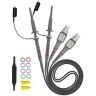 Luejnbogty Set van 2 universele oscilloscoopsondes P6100 100 MHz, oscilloscoopclipsondes 1 x 10 x met vervanging