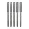 lamphle 5Pcs Kettingzaag Slijper Steen 4/4.8/5.5Mm Burr Slijpen Stenen Bestanden Polijsten Slijpen Tool Slijpen Bits Voor Kettingzaag Slijper Zilver-4Mm