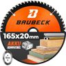 BAUBECK Accuzaagblad 165x20 incl. 16mm verloopring Multi materiaal fijne snede zaagblad 165x20 hout, zaagblad 165x20 aluminium en nog veel meer. Accuzaagblad 165 mm zaagblad hout 165 x 16