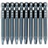 Hilitand 10 pcs 1/4" H6.3x65mm Embouts de tournevis à tête carrés magnétique,Set Embouts de tournevis hexagonale en acier allié S2