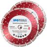 IPOTOOLS 2x diamantdoorslijpschijf 230 mm diamantschijf turbo voor beton gewapend beton steen 10 mm segment