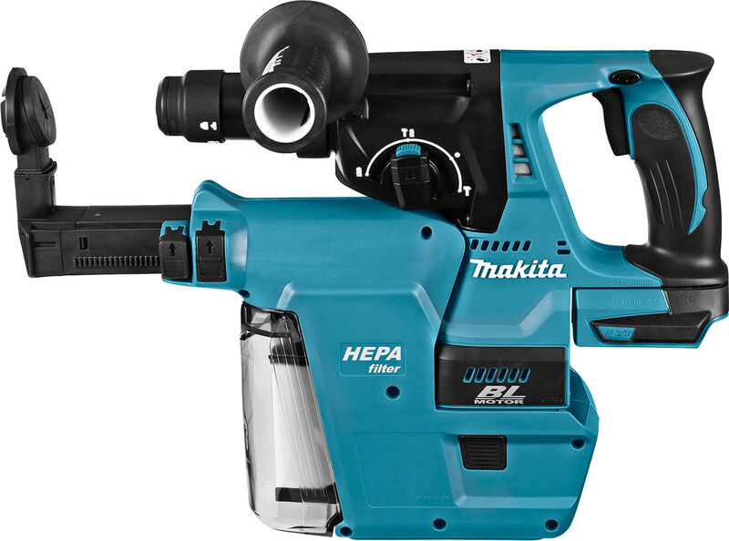 Makita DHR243ZJW accu combihamer met afzuiging (body) 18V Li-ion