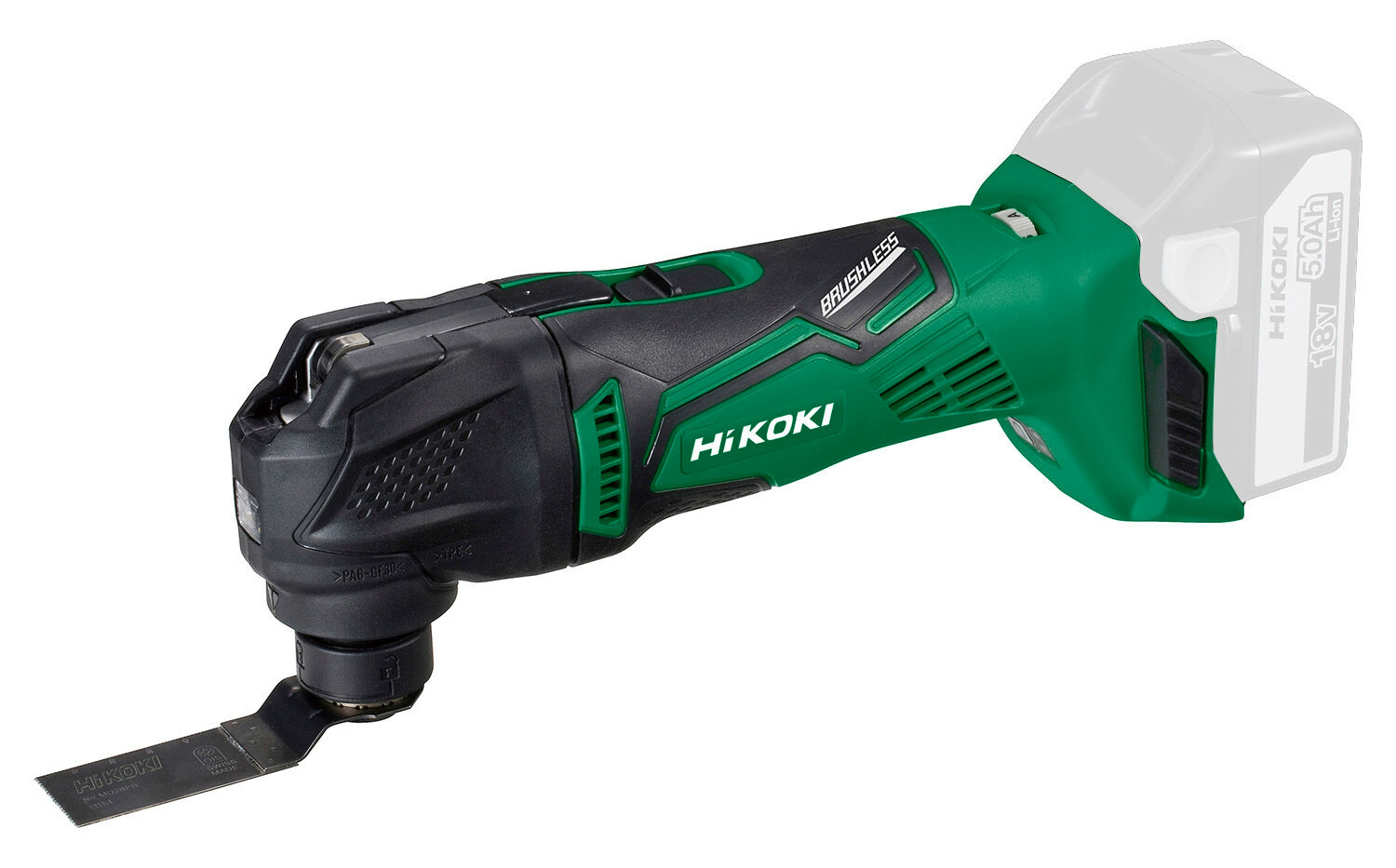 Bouwsales HiKOKI CV18DBL W2Z multi tool 18V ,brushless, exclusief accu's en lader, inclusief systainer HSC II