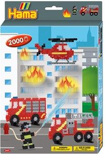 Hama - Brandweer Strijkkralen (2000 stuks)