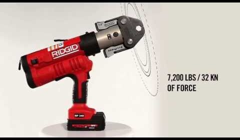 Ridgid RP340-B Standaard 10 - 108 mm basis set Accu Perstang 18V 2.0Ah Li-Ion + 3 bekken TH16-20-26