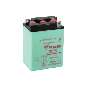 YUASA YUASA Konvensjonelt YUASA-batteri uten syrepakke - B38-6A Batteri uten syrepakke