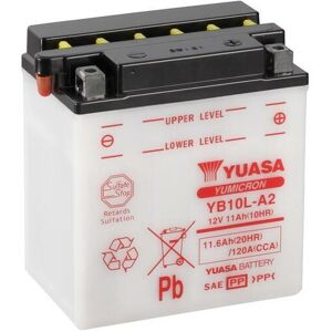 YUASA YUASA Konvensjonelt YUASA-batteri uten syrepakke - YB10L-A2 Batteri uten syrepakke 135 mm