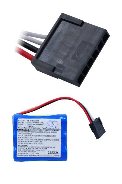 Keeler Batteri (2500 mAh 7.2 V) passende til Batteri til Keeler EP39-22079