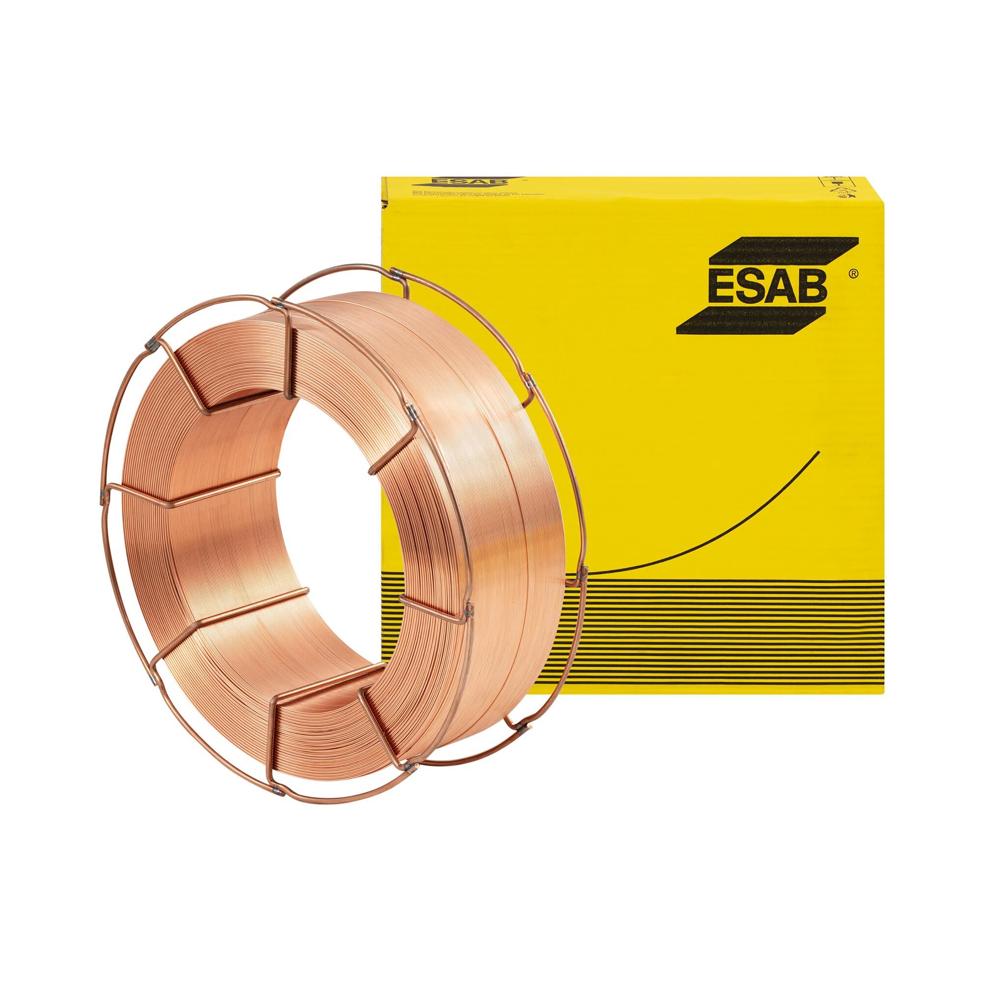 ESAB Sveisetråd - kobberbelagt - solid tråd - a. A. for P235 / S235 - P420 / S420 - 1.0 mm - 18 kg 10460019