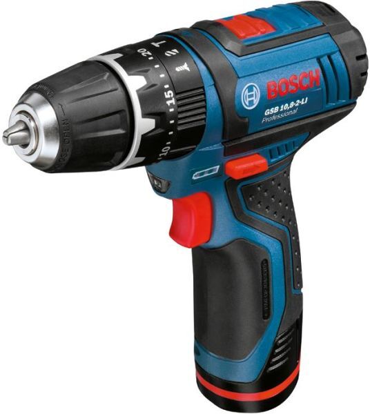 Bosch GSB 12V-15 Slagbormaskin med batteri og lader