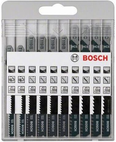 Bosch 2607010629 Basic for Wood Stikksagbladsett 10 deler