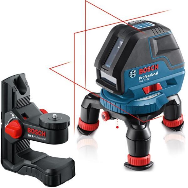 Bosch GLL 3-50 Krysslaser Med BM 1 universalfeste