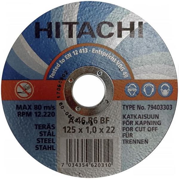 Hitachi 79403303 Kappeskive Ø125x1,0 mm
