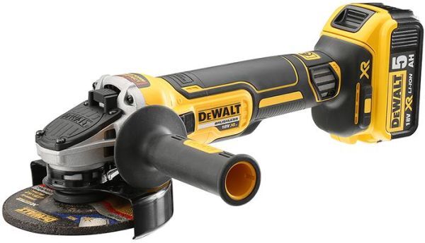 Dewalt DCG405P2 Vinkelsliper Ø125 mm, med batteri og lader