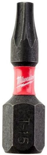 Milwaukee SHOCKWAVE Impact Duty TX15 Bits 2-pakning TX15 - 25 mm