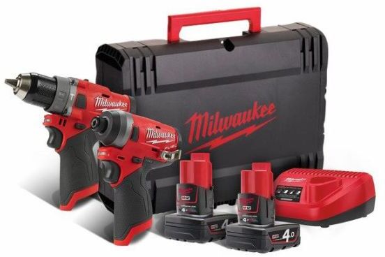 Milwaukee M12 FPP2A-402X Verktøypakke