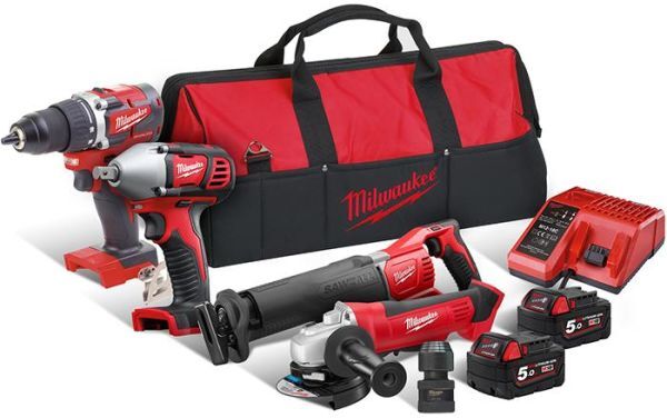 Milwaukee M18 CBLPP4B-502B Verktøypakke