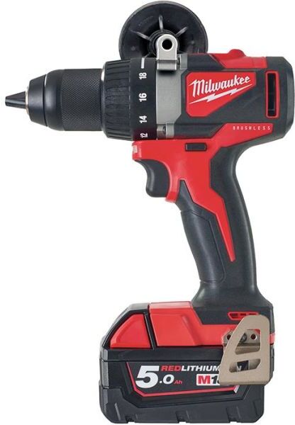 Milwaukee M18 BLDD2-502X Borskrutrekker med batteri og lader