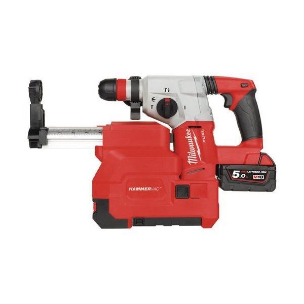 Milwaukee M18 CHXDE-502 Borhammer tilbehør, batteri og lader