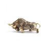Pethuel Escultura de ornamento de touro - miniaturas de cobre para decoração de mesa[Ornamento De Touro]