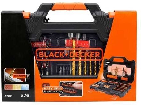 Black & Decker Conjunto de Brocas A7231 (74 peças)