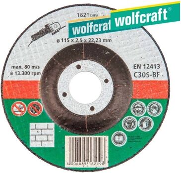 Wolfcraft Disco de Corte para Pedra Wolfcrat Ø 115 X 2,5 X 22,23Mm 1621099