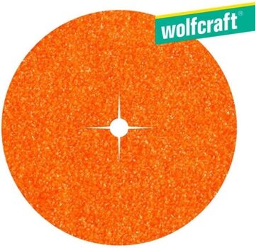 Wolfcraft Pack 10 Discos de Papel Abrassivo de Corindon Grao 80 Ø125 2002000