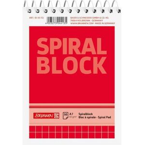 Spiralblock A7 60g 50 blad Rutat 20st