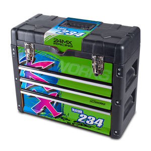 24MX X3 Dekalsats för verktygslåda Grön