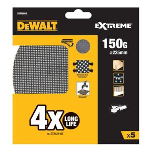 Dewalt Dtm8684-Qz Slipnät 225 Mm, 150 Korn, 5-Pack, Kapa, Slipa & Polera