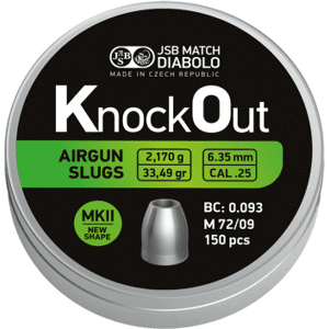 JSB KO Slugs 6,35mm 2,170g - 150st