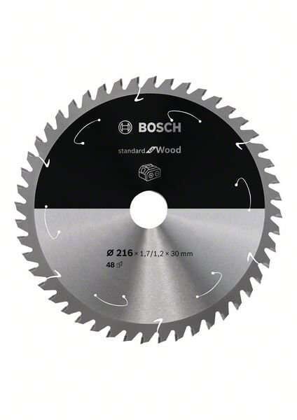 Bosch Sågklinga Standard For Wood 216×1,7/1,2×30mm 48t