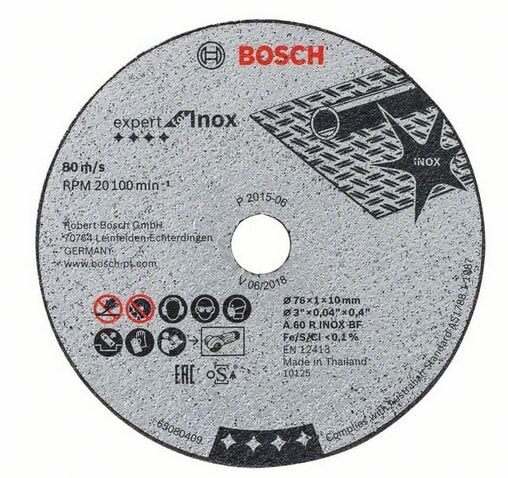 Bosch Kapskiva Expert Inox 76x1x10mm 5-Pack