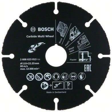 Bosch Kapskiva Hm Carbide Multi Wheel 115x22,23mm