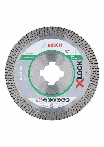 Bosch Diamantkapskiva X-Lock Best For Hard Ceramic 115×22,23×1,4×10 Mm