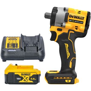 DCF922 18V xr Brushless 1/2 Detent Pin Impact Wrench With 1 x 5.0Ah Battery & Charger - Dewalt