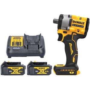 DCF922 18V xr Brushless 1/2 Detent Pin Impact Wrench with 2 x 4.0Ah Batteries & Charger - Dewalt