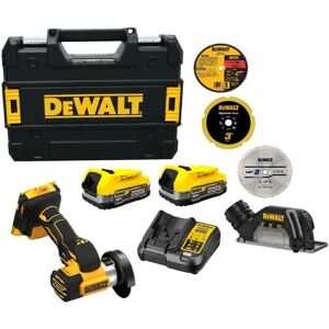 DCS438E2T 18v xr Brushless Powerstack Cut Off Circular Saw 76mm + 2xBatt - Dewalt