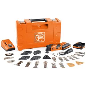 Amm 700 Max Top 18V Oscillating Multi-Tool + 60 Piece Acc, 2 x 3.0Ah Batteries, Charger & Case - Fein