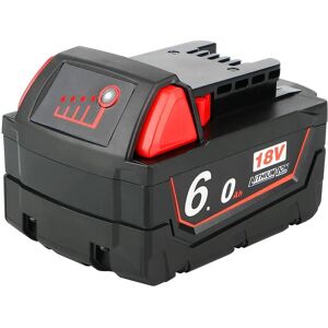 Pdstation - For Milwaukee 48-11-1860 M18 lithium M18B5 xc 6.0Ah Extended Capacity Battery Pack 48-11-1852 48-11-1850 48-11-1820