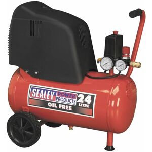 Air Compressor 24L Belt Drive 1.5hp Oil Free SAC02415 - Sealey